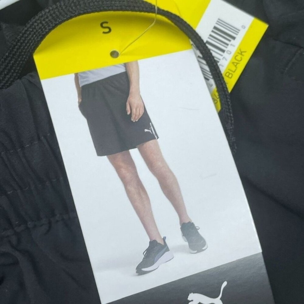 Puma Active Woven Mens Shorts Black Size S Lightweight Design 6951 - Picture 5 of 7